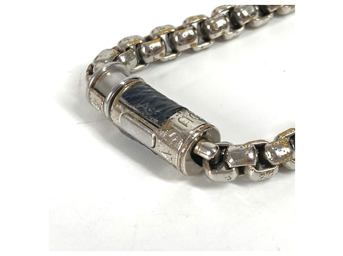 Charm-Armband Monogram Eclipse Louis Vuitton Schwarz Silber - Ansicht 4