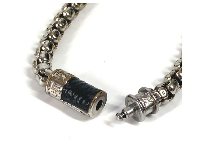 Charm-Armband Monogram Eclipse Louis Vuitton Schwarz Silber - Ansicht 5