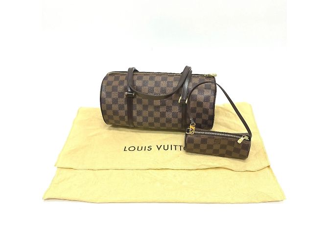 Borsa Cilindrica Papillon 30 Louis Vuitton Marrone - vista 18