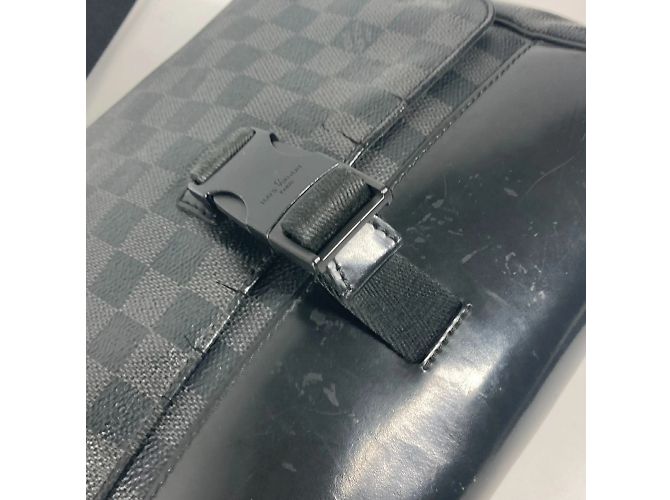 Borsa Messenger PM Damier Graphite Louis Vuitton Nero - vista 8
