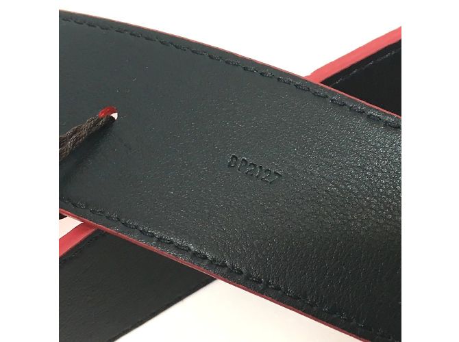 Monogramm Santur Gürtel Louis Vuitton x Supreme Rot - Ansicht 5