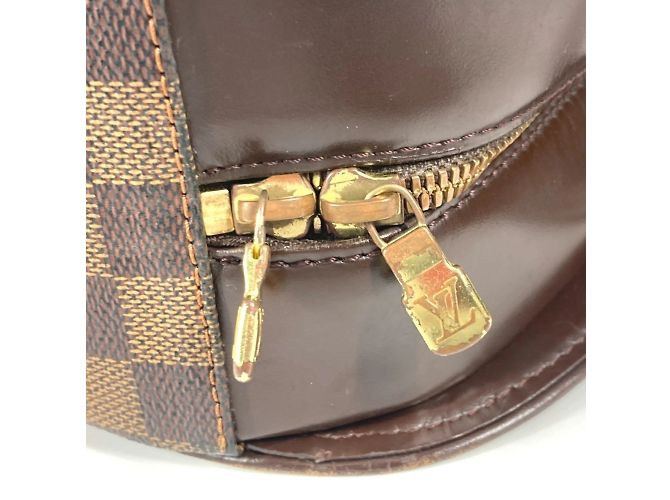 Horizontale Damier Saria Tasche von Louis Vuitton Braun Damier ebene - Ansicht 10