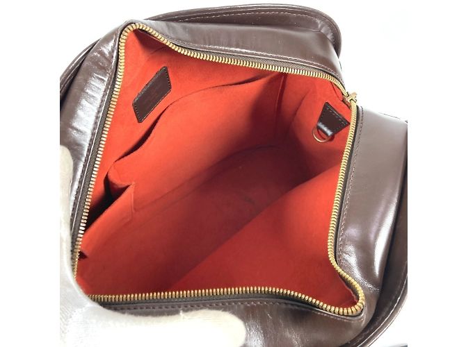 Horizontale Damier Saria Tasche von Louis Vuitton Braun Damier ebene - Ansicht 13