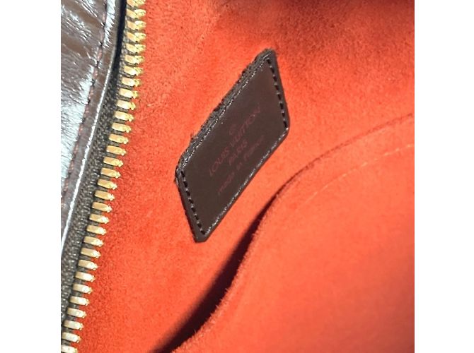 Horizontale Damier Saria Tasche von Louis Vuitton Braun Damier ebene - Ansicht 14