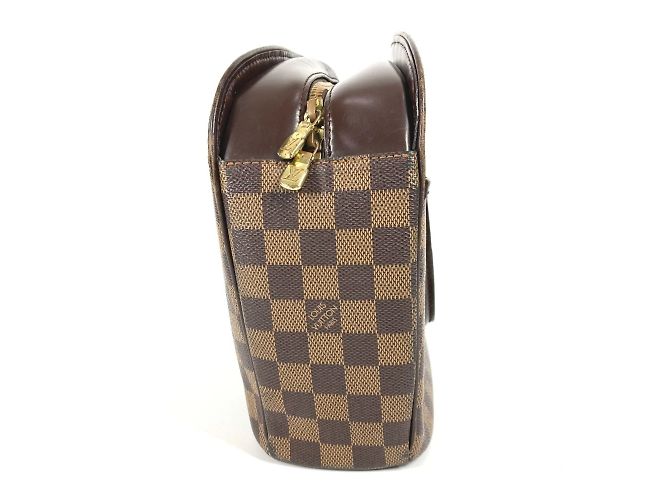 Horizontale Damier Saria Tasche von Louis Vuitton Braun Damier ebene - Ansicht 3