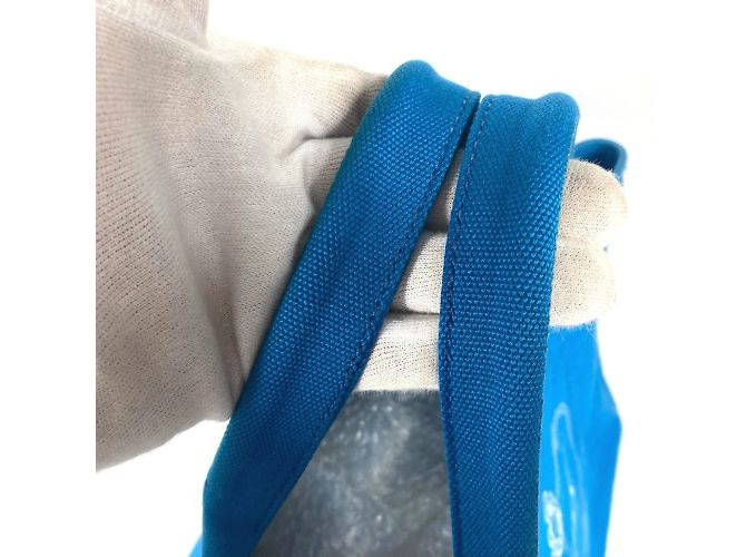 Tote Bolso Logo Canapa de Prada Blanco Azul - vista 10