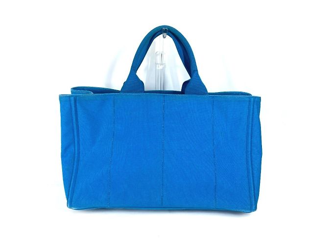 Tote Bolso Logo Canapa de Prada Blanco Azul - vista 2