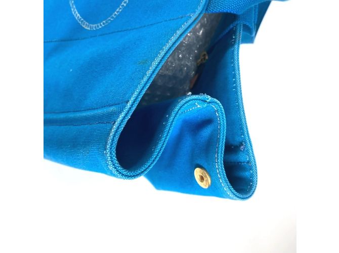 Tote Bolso Logo Canapa de Prada Blanco Azul - vista 9