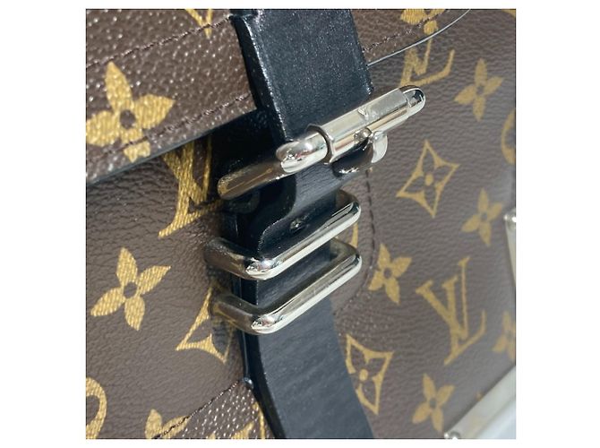 Borsa Rally Monogram Macassar di Louis Vuitton Marrone Nero Monogramma - vista 10