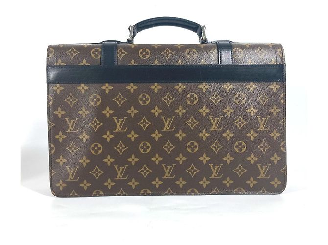 Borsa Rally Monogram Macassar di Louis Vuitton Marrone Nero Monogramma - vista 2