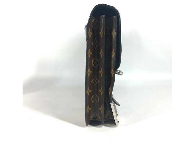 Borsa Rally Monogram Macassar di Louis Vuitton Marrone Nero Monogramma - vista 3