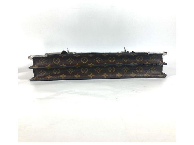 Borsa Rally Monogram Macassar di Louis Vuitton Marrone Nero Monogramma - vista 5