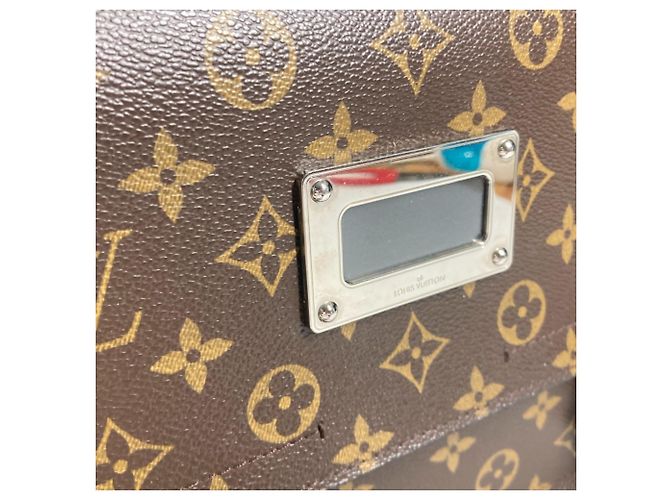 Borsa Rally Monogram Macassar di Louis Vuitton Marrone Nero Monogramma - vista 8
