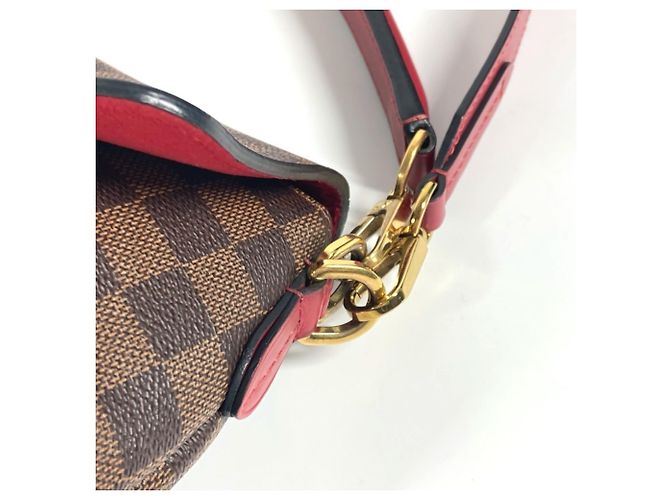 Borsa Tote Louis Vuitton Damier Bobur Scarlet Marrone Rosso Damier ebene - vista 12