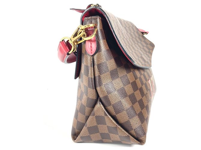 Borsa Tote Louis Vuitton Damier Bobur Scarlet Marrone Rosso Damier ebene - vista 4