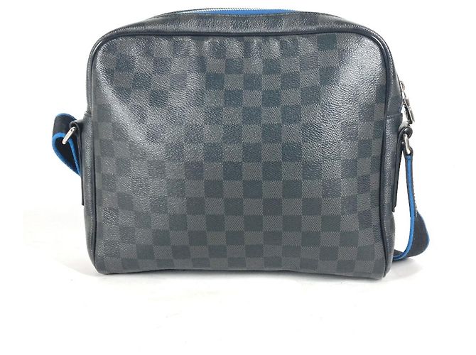 Borsa Dayton PM Damier Graphite Louis Vuitton Nero Blu - vista 2