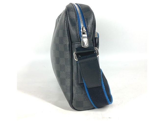 Borsa Dayton PM Damier Graphite Louis Vuitton Nero Blu - vista 3