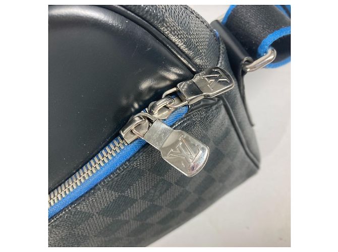 Borsa Dayton PM Damier Graphite Louis Vuitton Nero Blu - vista 9