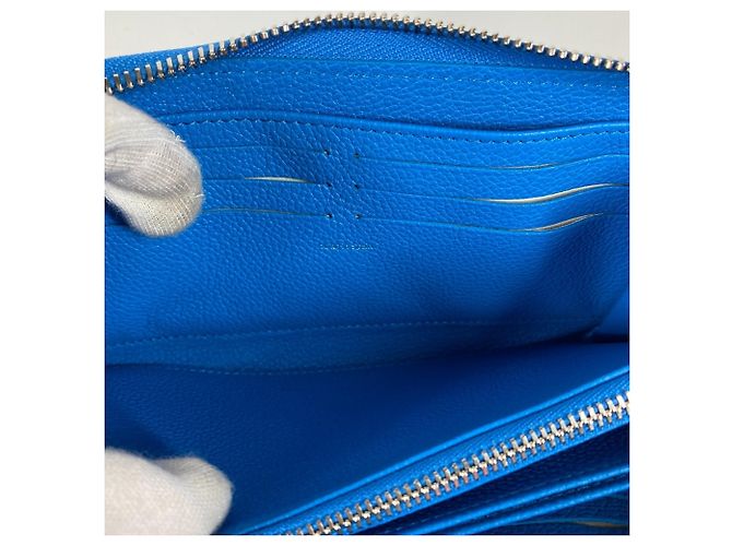 Louis Vuitton Monogram Empreinte Bi-Fold Wallet White Blue - view 10