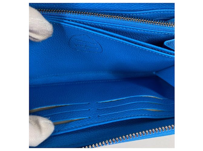 Louis Vuitton Monogram Empreinte Bi-Fold Wallet White Blue - view 7
