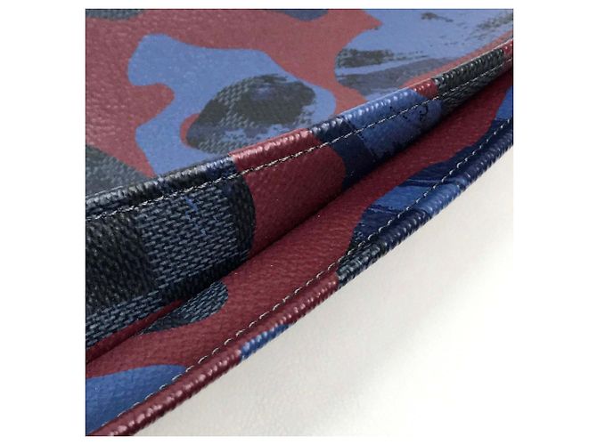Borsa Pochette Jour GM Camouflage Damier Cobalt Louis Vuitton - vista 9