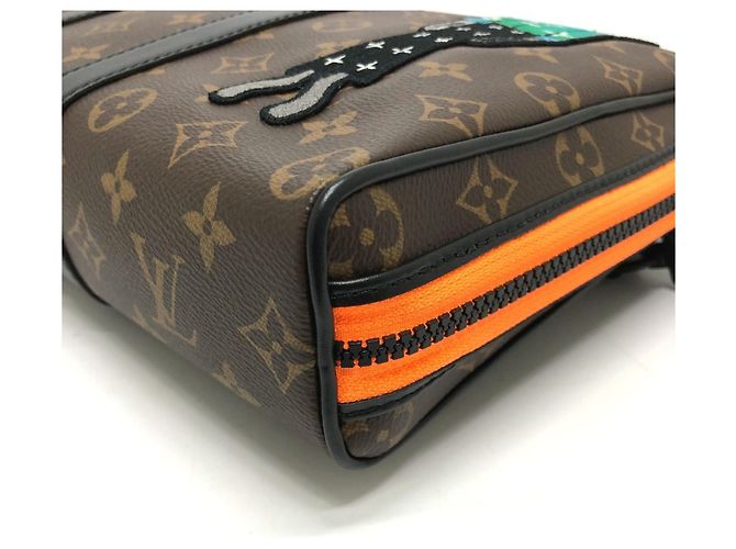 Borsa Pouch Keepall Monogram Louis Vuitton Marrone Monogramma - vista 7
