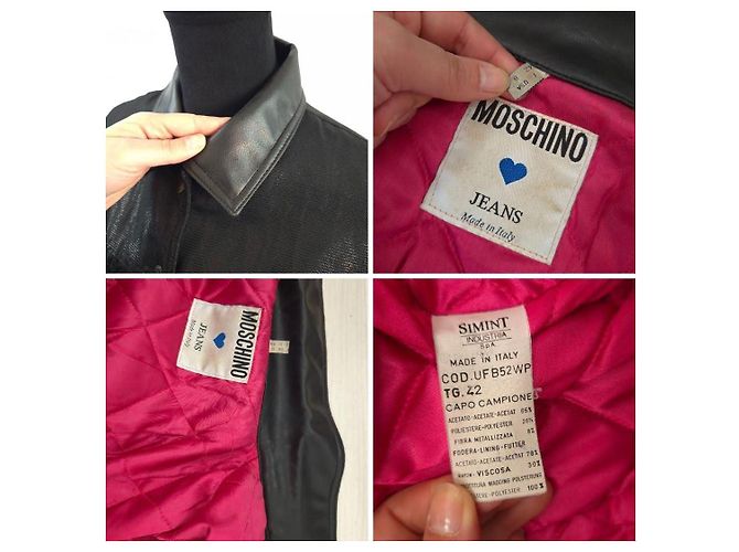 Moschino vintage giubbotto con frange anni '80 Nero - vista 10