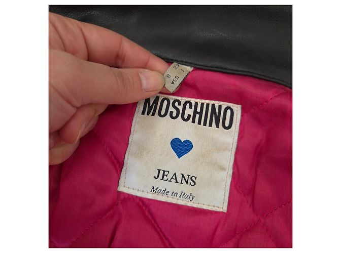 Moschino vintage giubbotto con frange anni '80 Nero - vista 3
