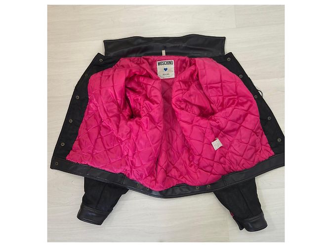 Moschino vintage giubbotto con frange anni '80 Nero - vista 5