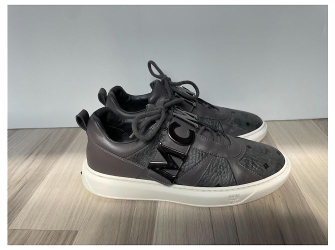 MCM Herren Sneaker aus Leder Grau - Ansicht 2