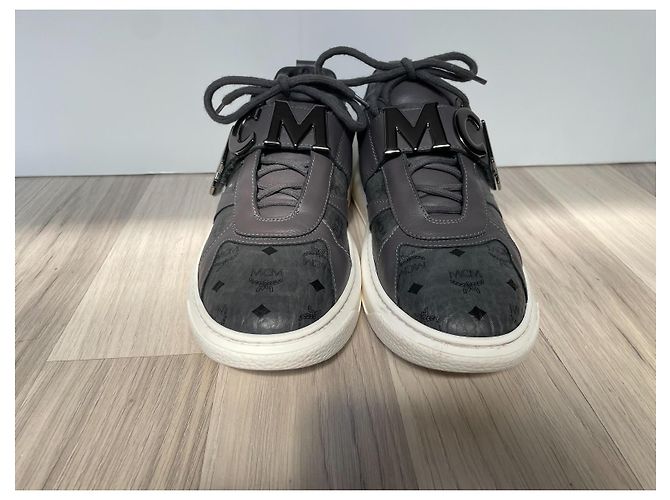 MCM Herren Sneaker aus Leder Grau - Ansicht 3