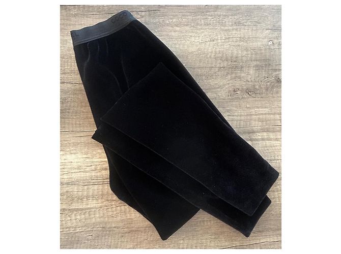 Chanel Samtleggings Schwarz - Ansicht 5