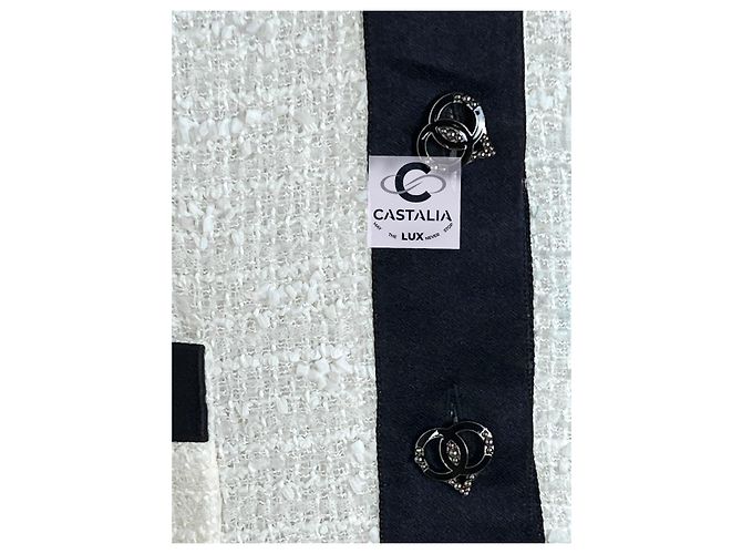 Chanel Ikonisches Tweedkleid von Claudia Schiffer 34 FR Roh - Ansicht 6