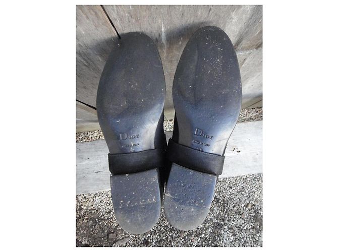 Botas Altas Dior Negras de Nubuck Negro - vista 6