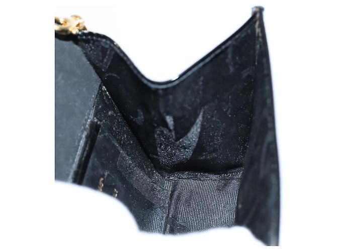 Borsa a spalla Vala Chain di Salvatore Ferragamo in smalto nero e oro Auth hk2388 D'oro - vista 18