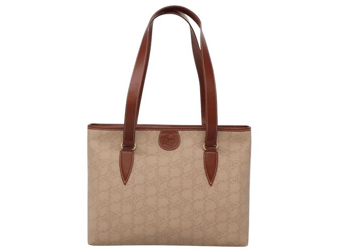 Chloé Borsa tote Chloe PVC beige Auth BA957 - vista 13