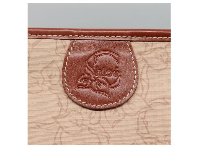 Chloé Borsa tote Chloe PVC beige Auth BA957 - vista 17