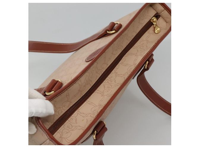 Chloé Borsa tote Chloe PVC beige Auth BA957 - vista 6