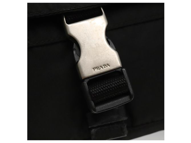 PRADA Schultertasche Nylon Schwarz Auth ep7984 - Ansicht 9