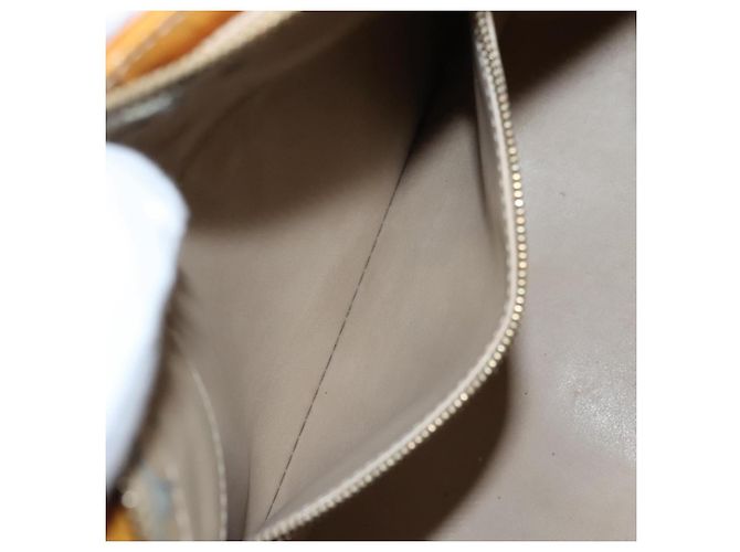 LOUIS VUITTON Monogram Vernis Borsa a Mano Houston Gialla M91121 LV Auth BA994 Giallo - vista 25