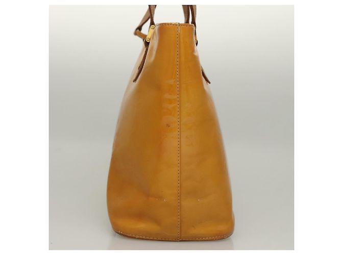LOUIS VUITTON Monogram Vernis Borsa a Mano Houston Gialla M91121 LV Auth BA994 Giallo - vista 3