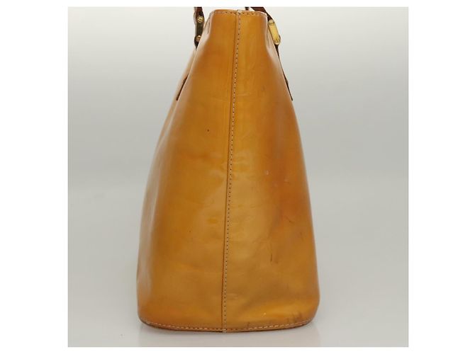 LOUIS VUITTON Monogram Vernis Borsa a Mano Houston Gialla M91121 LV Auth BA994 Giallo - vista 4