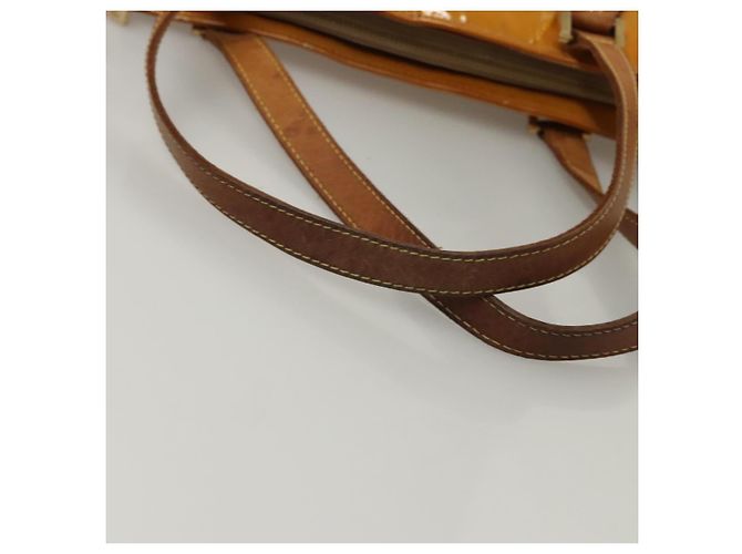 LOUIS VUITTON Monogram Vernis Borsa a Mano Houston Gialla M91121 LV Auth BA994 Giallo - vista 8