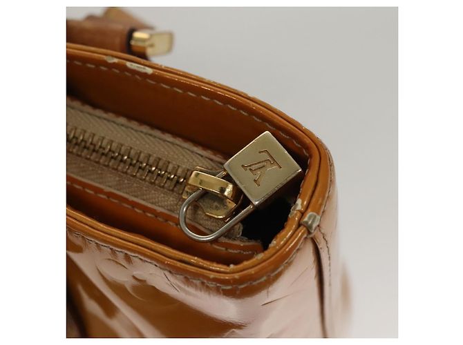 LOUIS VUITTON Monogram Vernis Borsa a Mano Houston Gialla M91121 LV Auth BA994 Giallo - vista 9