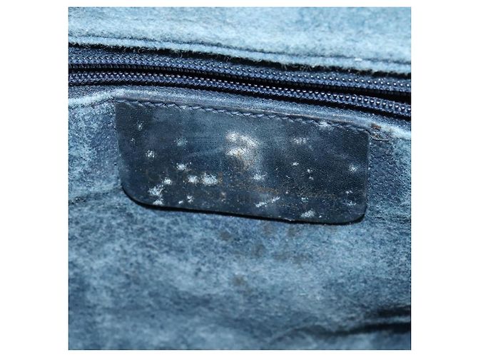 GUCCI GG Supreme Sherry Line Borsa a Spalla PVC Blu Navy Oro Rosso 010 378 Auth MY222 - vista 9