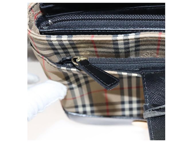 Autre Marque Burberrys Nova Check Handtasche aus Canvas Beige Auth sw208 - Ansicht 21