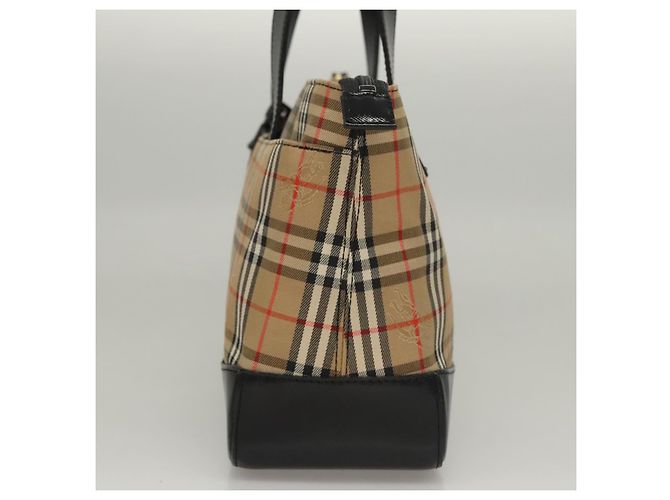Autre Marque Burberrys Nova Check Handtasche aus Canvas Beige Auth sw208 - Ansicht 3