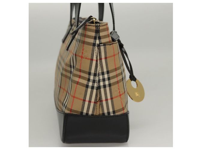 Autre Marque Burberrys Nova Check Handtasche aus Canvas Beige Auth sw208 - Ansicht 4