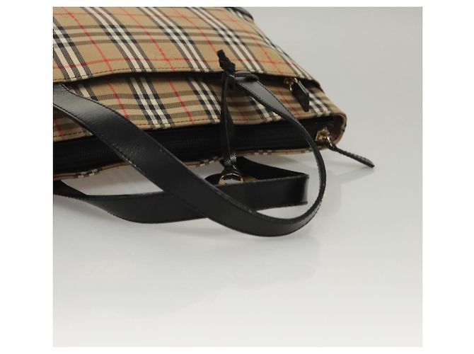 Autre Marque Burberrys Nova Check Handtasche aus Canvas Beige Auth sw208 - Ansicht 7