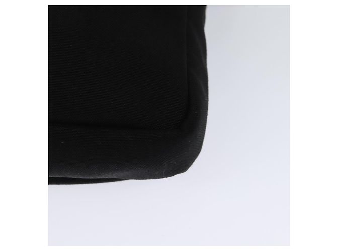 Borsa a spalla in tela nera Auth BA873 di SAINT LAURENT Nero - vista 16
